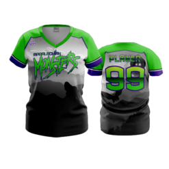 3870 WOMENS V NECK APPALACHIAN-MONSTERS-2