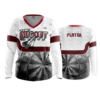 3863 WOMENS V NECK LONGSLEEVE DUGOUT-2
