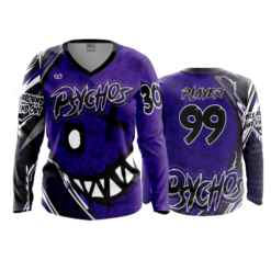 3871 WOMENS V NECK LONGSLEEVE PSYCHOS-1