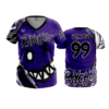3871 WOMENS V NECK PSYCHOS-1