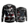 2822 WOMENS V NECK LONGSLEEVE THE-GARAGE-2