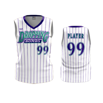 3879 WOMENS V NECK SLEEVELESS DROPPIN-BOMBS-2