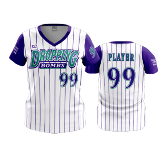3879 WOMENS V NECK DROPPIN-BOMBS-2