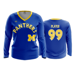 3882 WOMENS V NECK LONGSLEEVE MAYSVILLE-PANTHERS-1