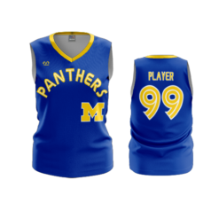 3882 WOMENS V NECK SLEEVELESS MAYSVILLE-PANTHERS-1