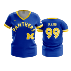 3882 WOMENS V NECK MAYSVILLE-PANTHERS-1