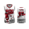 3883 WOMENS V NECK SLEEVELESS MUMBO-SAUCE-2