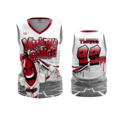 3883 WOMENS V NECK SLEEVELESS MUMBO-SAUCE-2
