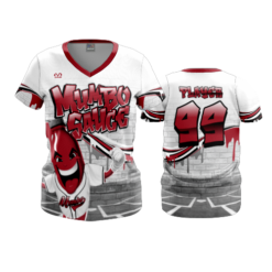 3883 WOMENS V NECK MUMBO-SAUCE-2