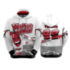 3883 UNISEX FLEECE HOODY MUMBO-SAUCE-2