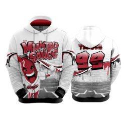3883 UNISEX FLEECE HOODY MUMBO-SAUCE-2