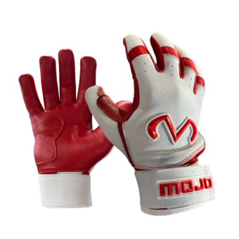 BigStick Batting Gloves - WHITE/RED