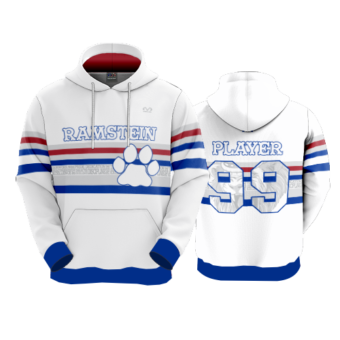3869 UNISEX FLEECE HOODY RAMSTEIN-RAMS-1
