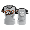 3893 WOMENS V NECK WEST-SENATORS-1