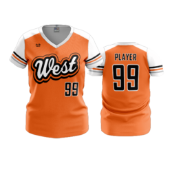 3893 WOMENS V NECK WEST-SENATORS-2