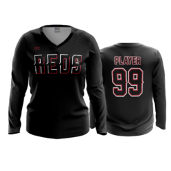 3899 WOMENS V NECK LONGSLEEVE CHILLY-REDS-1
