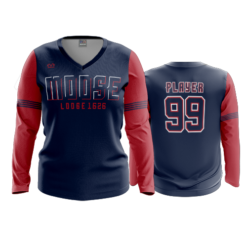 2701 WOMENS V NECK LONGSLEEVE MOOSE-2024-2