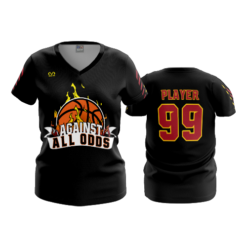 3257 WOMENS V NECK AGAINST-ALL-ODDS