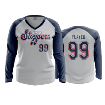 3905 WOMENS V NECK LONGSLEEVE SHOW-STOPPERS-2