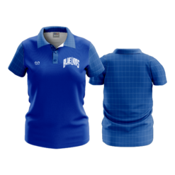 3908 WOMENS POLO BLUE-LIONS-BBALL