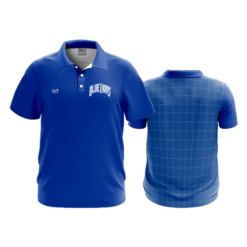 3908 MENS POLO SHIRT BLUE-LIONS-BBALL