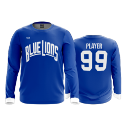 3908 MENS SPORT LONGSLEEVE BLUE-LIONS-BBALL