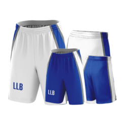 3908 UNISEX HIGH RISE BASKETBALL REVERSIBLE SHORTS BLUE-LIONS-BBALL