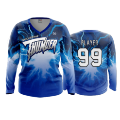 3719 WOMENS V NECK LONGSLEEVE CHILLICOTHE-THUNDER-1
