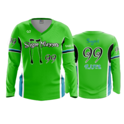 3916 WOMENS V NECK LONGSLEEVE SUGAR-MUMMAS-2