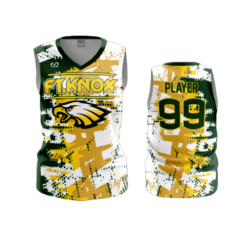 3892 WOMENS V NECK SLEEVELESS EAGLES-1