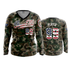 3896 WOMENS V NECK LONGSLEEVE IBEW-176-1