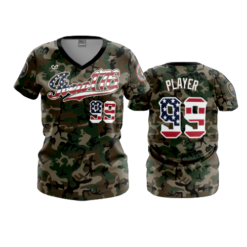 3896 WOMENS V NECK IBEW-176-1