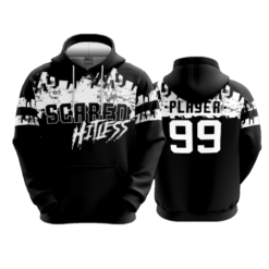 3441 UNISEX FLEECE HOODY SCARED-HITLESS-1