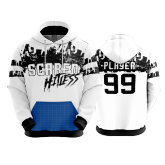 3441 UNISEX FLEECE HOODY SCARED-HITLESS-2