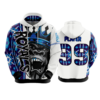 2254 UNISEX FLEECE HOODY ROYALS-2