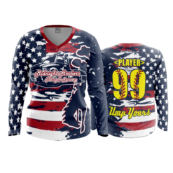 3901 WOMENS V NECK LONGSLEEVE MIDNIGHT-HOOKERS-1