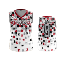3341 WOMENS V NECK SLEEVELESS TEAM-MAX
