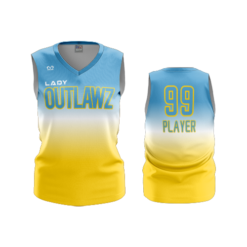 2890 WOMENS V NECK SLEEVELESS LADY-OUTLAWZ-1