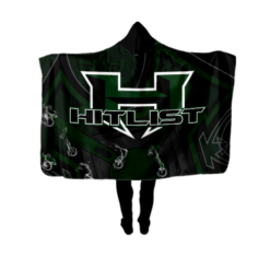 3814 UNISEX FAN WRAP HOODY HITLIST-BLACK-GREEN-1