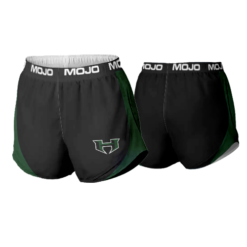 3814 WOMENS MICRO FIBER PRACTICE SHORT HITLIST-BLACK-GREEN-1