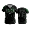 3814 WOMENS V NECK HITLIST-BLACK-GREEN-1