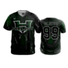 3814 MENS FULL BUTTON DOWN HITLIST-BLACK-GREEN-1