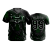 3814 MENS SPORT V NECK HITLIST-BLACK-GREEN-1