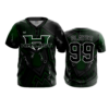 3814 MENS 2 BUTTON SCOOP NECK HITLIST-BLACK-GREEN-1