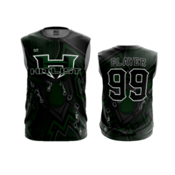 3814 MENS SPORT CREW NECK SLEEVELESS HITLIST-BLACK-GREEN-1