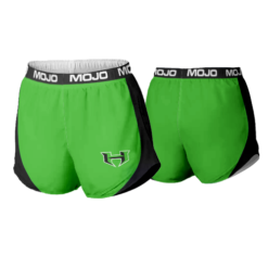 3814 WOMENS MICRO FIBER PRACTICE SHORT HITLIST-BLACK-GREEN-2
