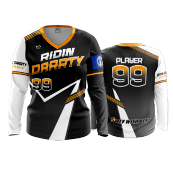 3433 WOMENS V NECK LONGSLEEVE RIDIN-DARRTY-1