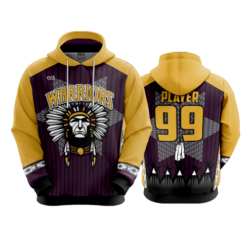 3915 UNISEX FLEECE HOODY WARRIORS-1
