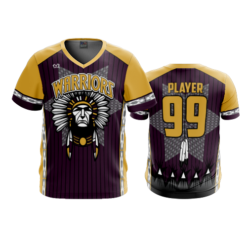 3915 MENS SPORT V NECK WARRIORS-1