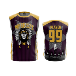 3915 MENS SPORT CREW NECK SLEEVELESS WARRIORS-1